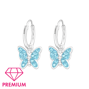 Argollas mariposas celestes