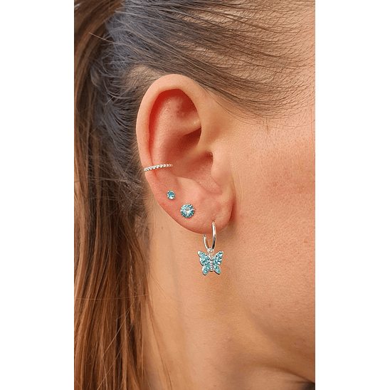 Argollas mariposas celestes 3