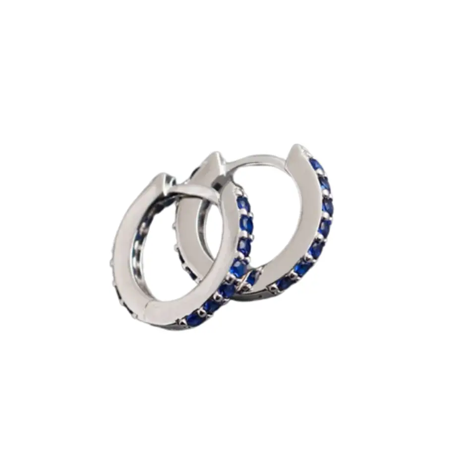 Argollas azules 11 mm 1
