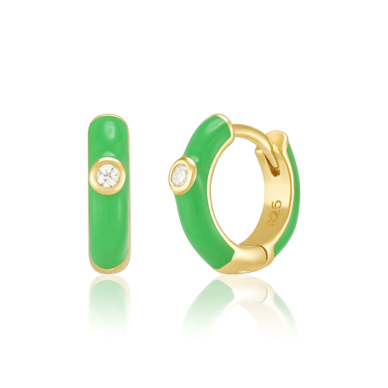 Argollas 12 mm esmaltadas 6