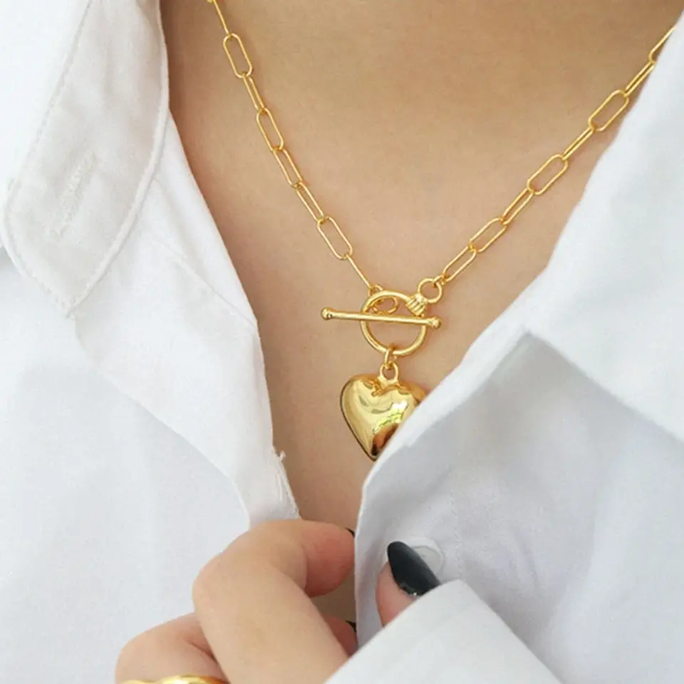 Collar eslabones paperclip 3