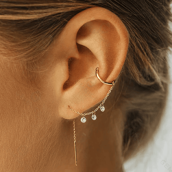 Cuff cadena con circones 1