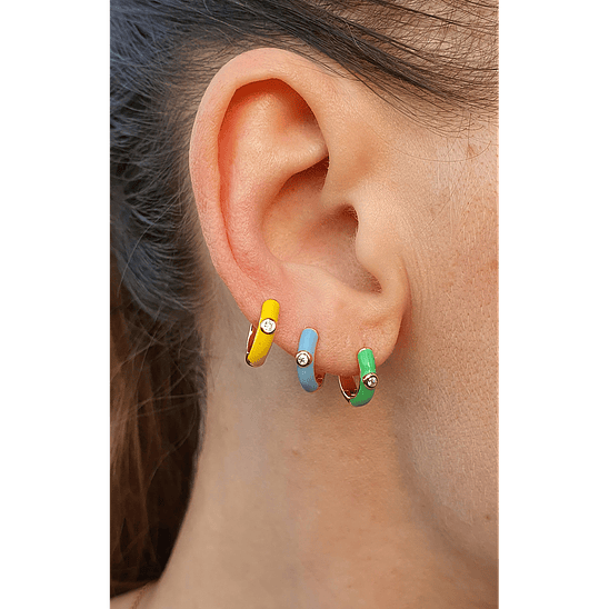 Argollas 12 mm esmaltadas 13