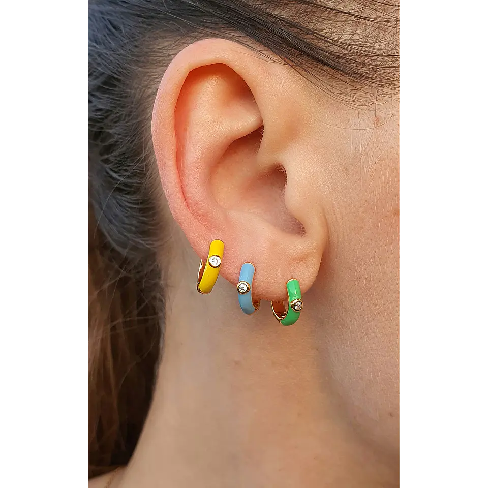 Argollas 12 mm esmaltadas 13