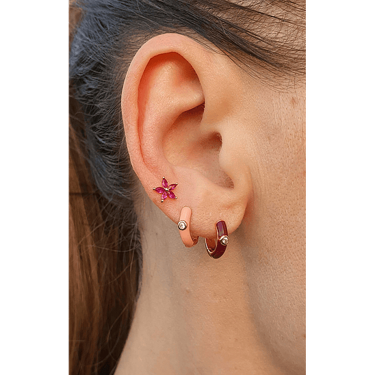 Argollas 12 mm esmaltadas 14