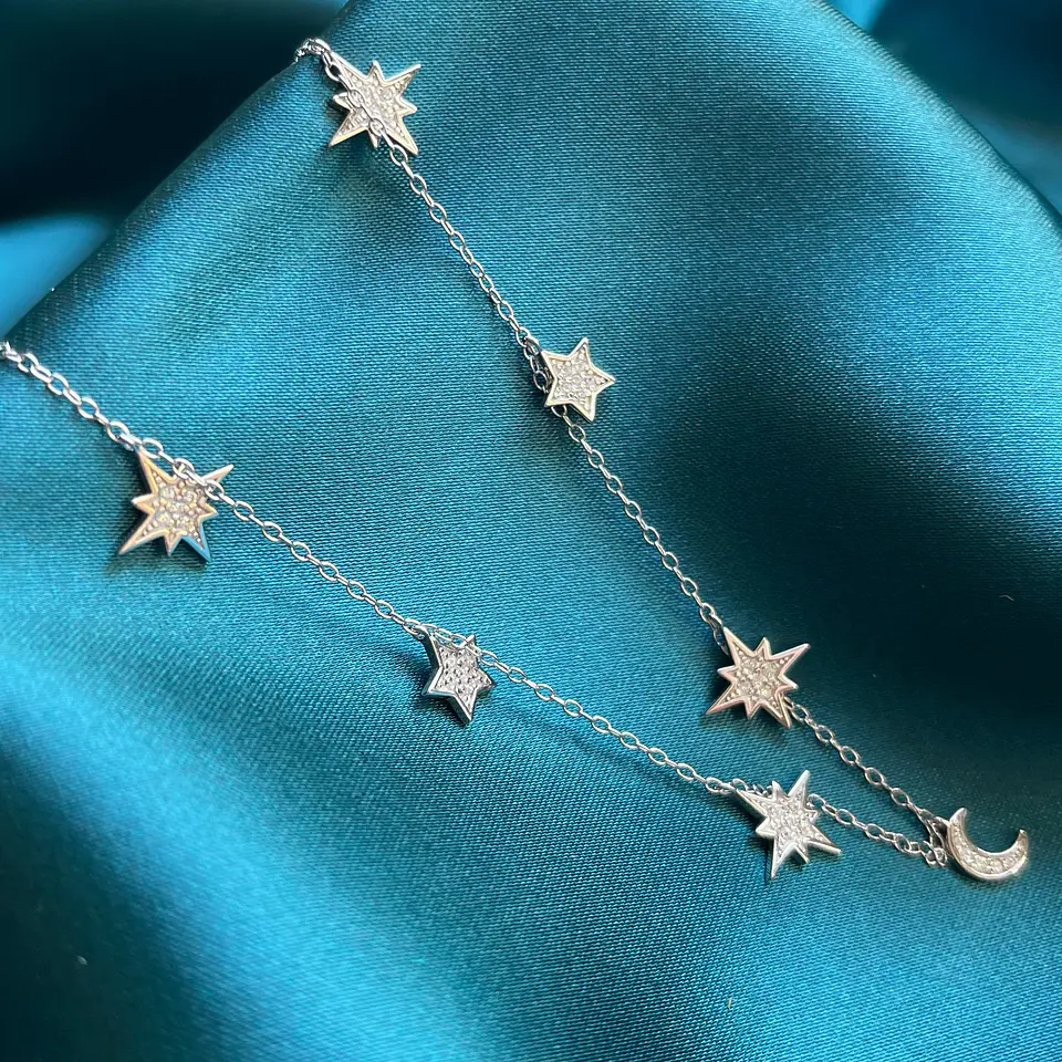 Choker luna y estrellas 1