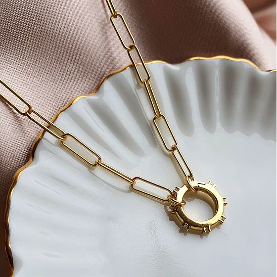 Collar eslabones dorados 1