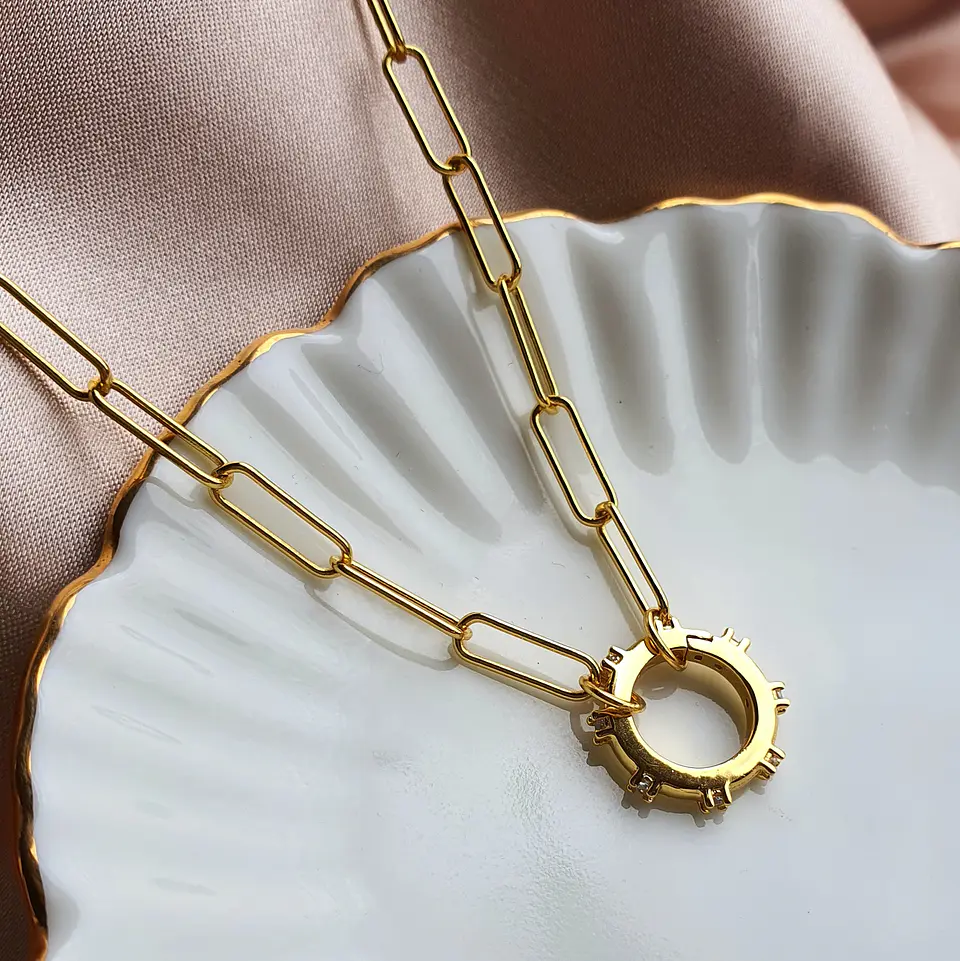 Collar eslabones dorados 1