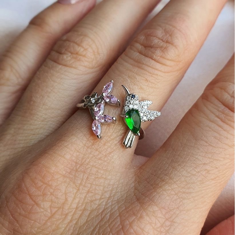 Anillo colibrí ajustable 1