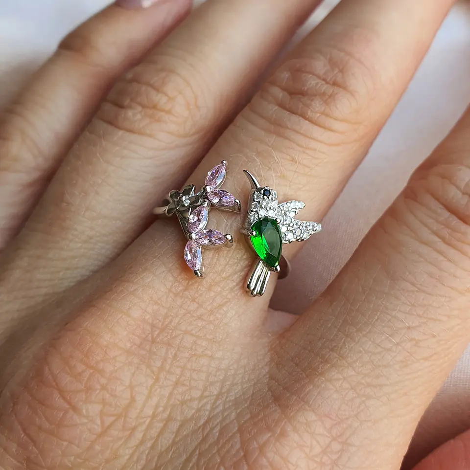 Anillo colibrí ajustable 1