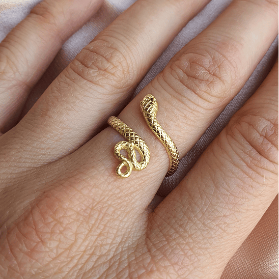 Anillo serpiente ajustable 1