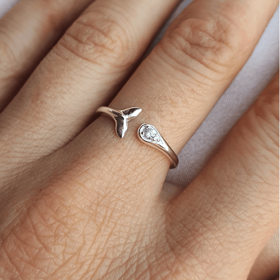 Anillo ajustable cola de ballena 1