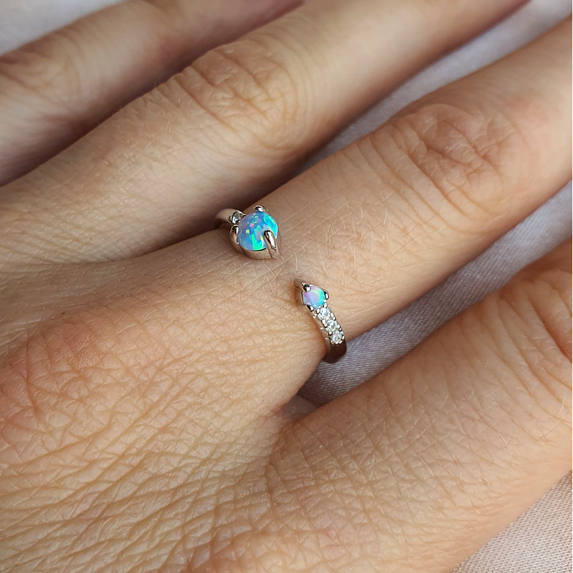 Anillo ópalo ajustable 1