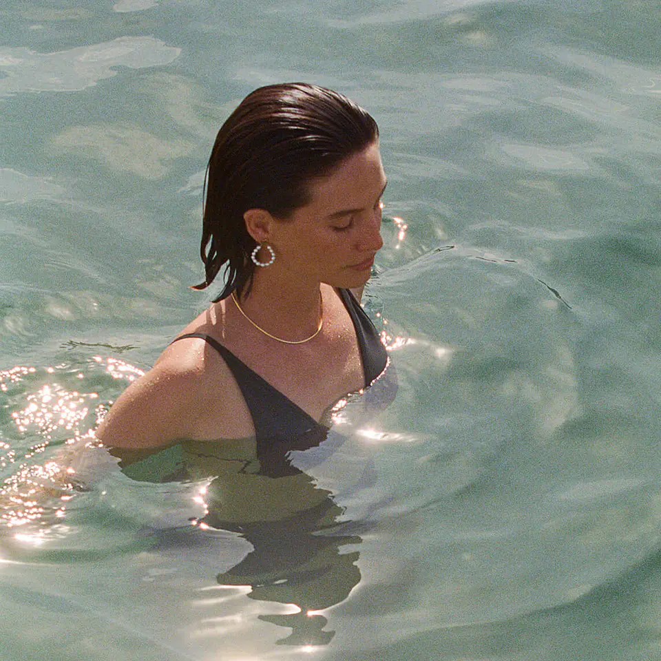 Aros de perlas de agua dulce 3