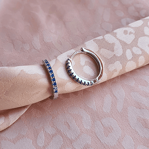 Argollas 15 mm azules