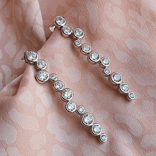 Aros largos de circones