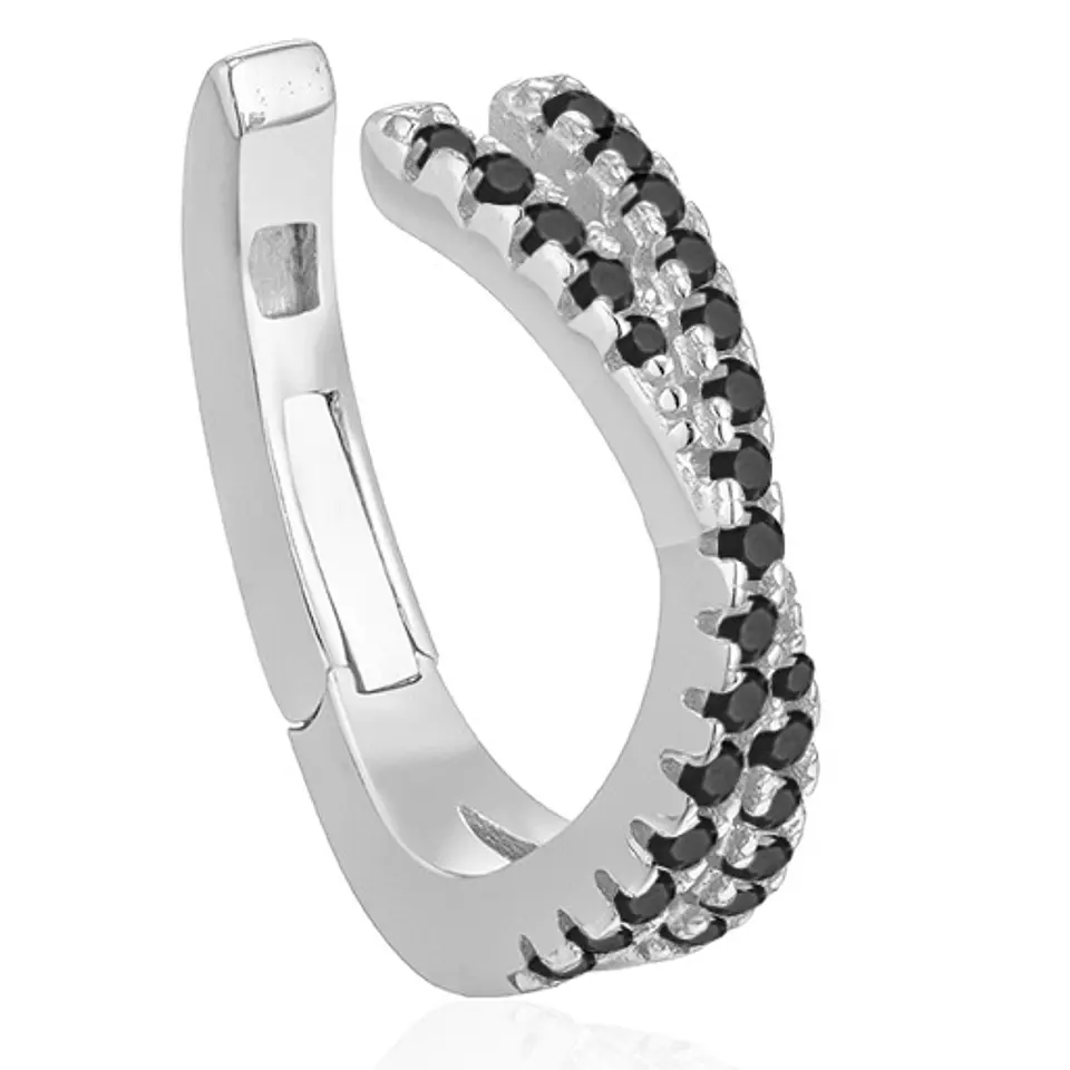 Cuff cruzado negro 3