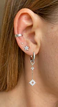 Argollas Huggies con estrellas colgantes - Miniatura 2