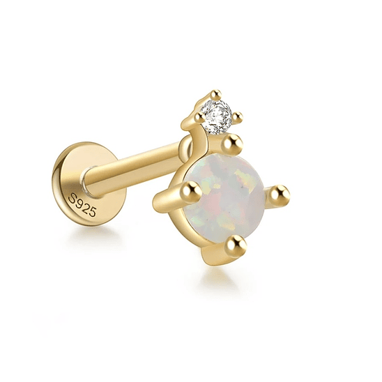 Piercing ópalo circon 1