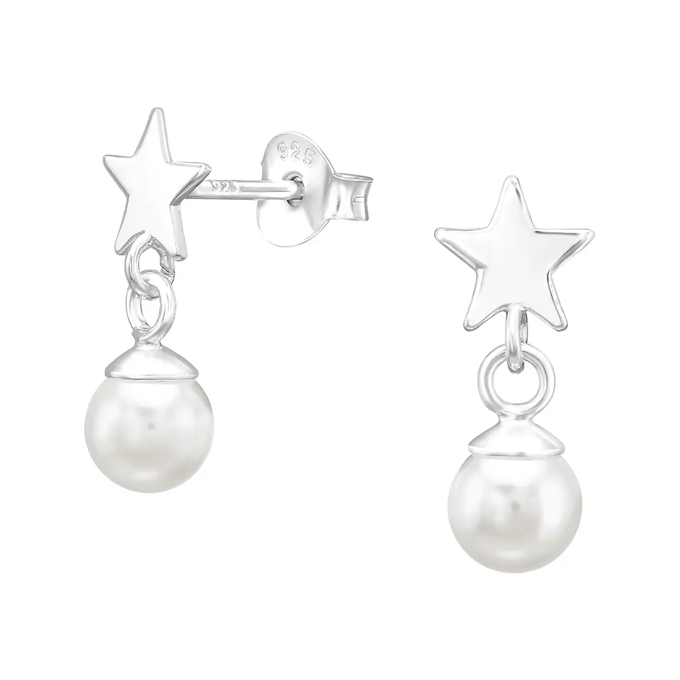 Estrella con perla colgante 3