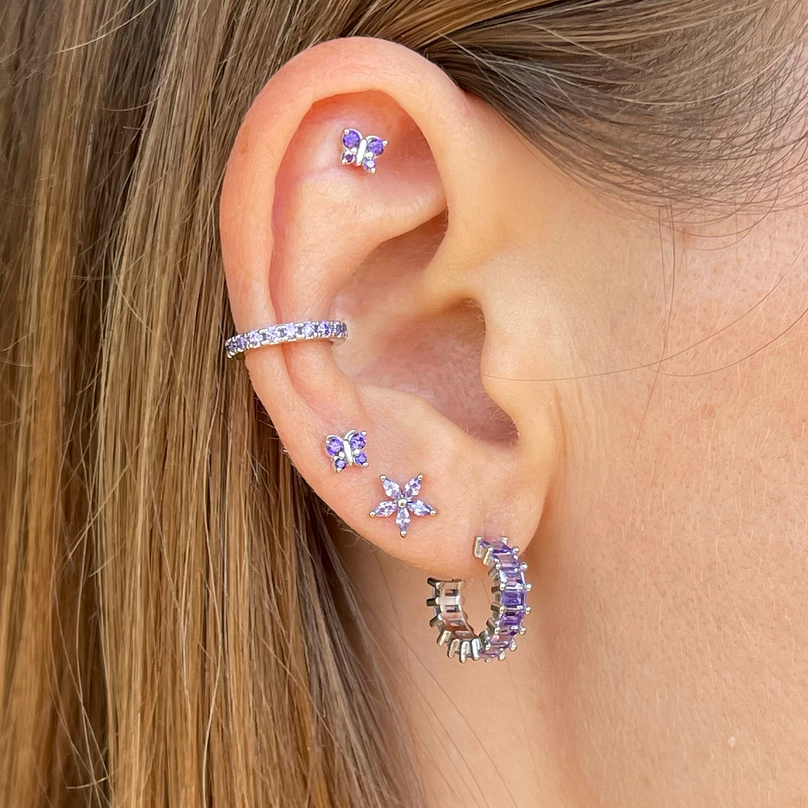 Mini mariposas moradas 3