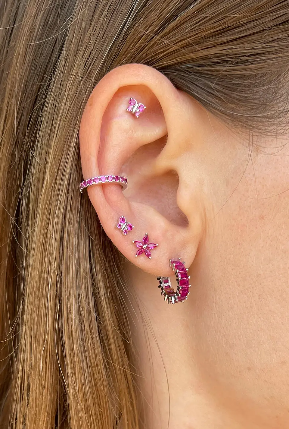 Mariposa fucsia 4 mm 2