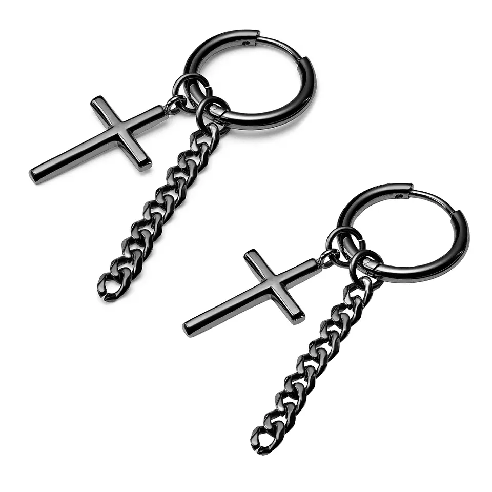 Argollas cruz + cadena 1