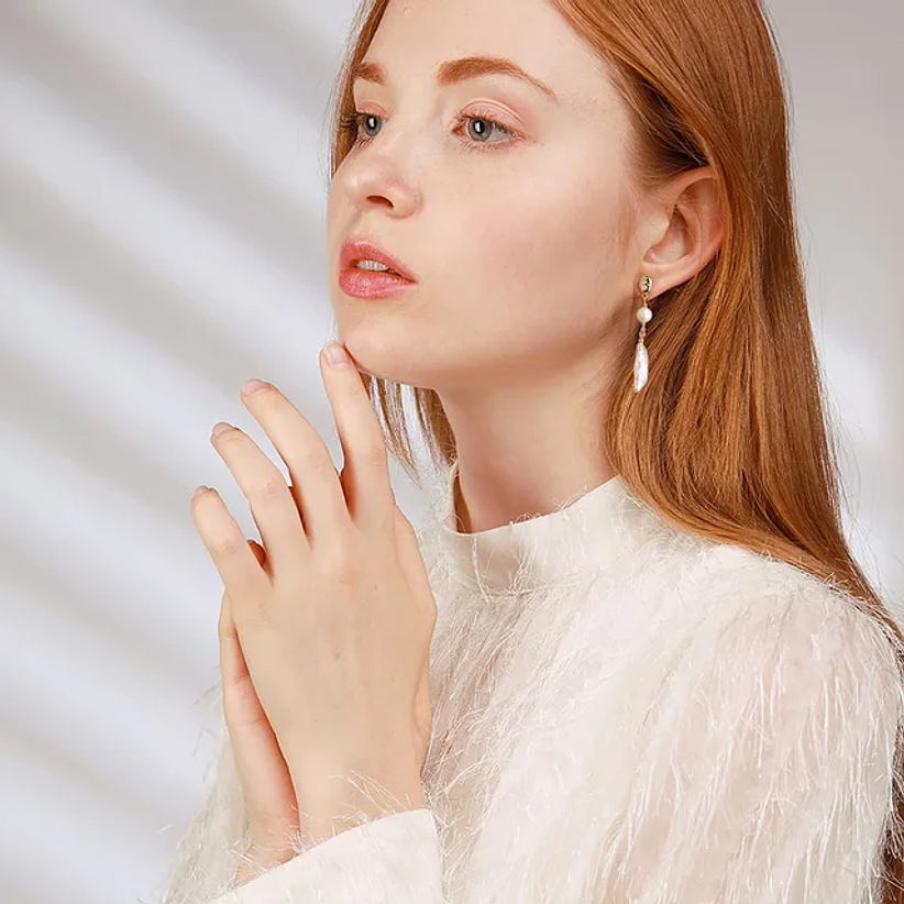 Aros de perlas naturales 2