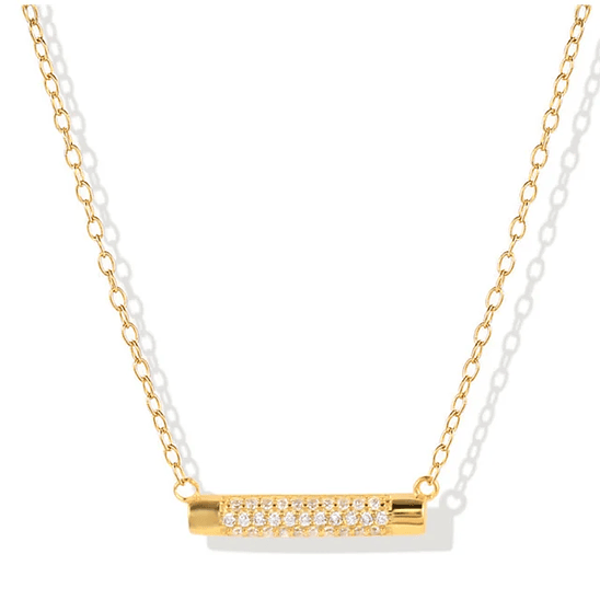 Collar barra brillante 1