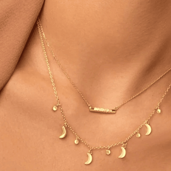 Collar barra brillante 2