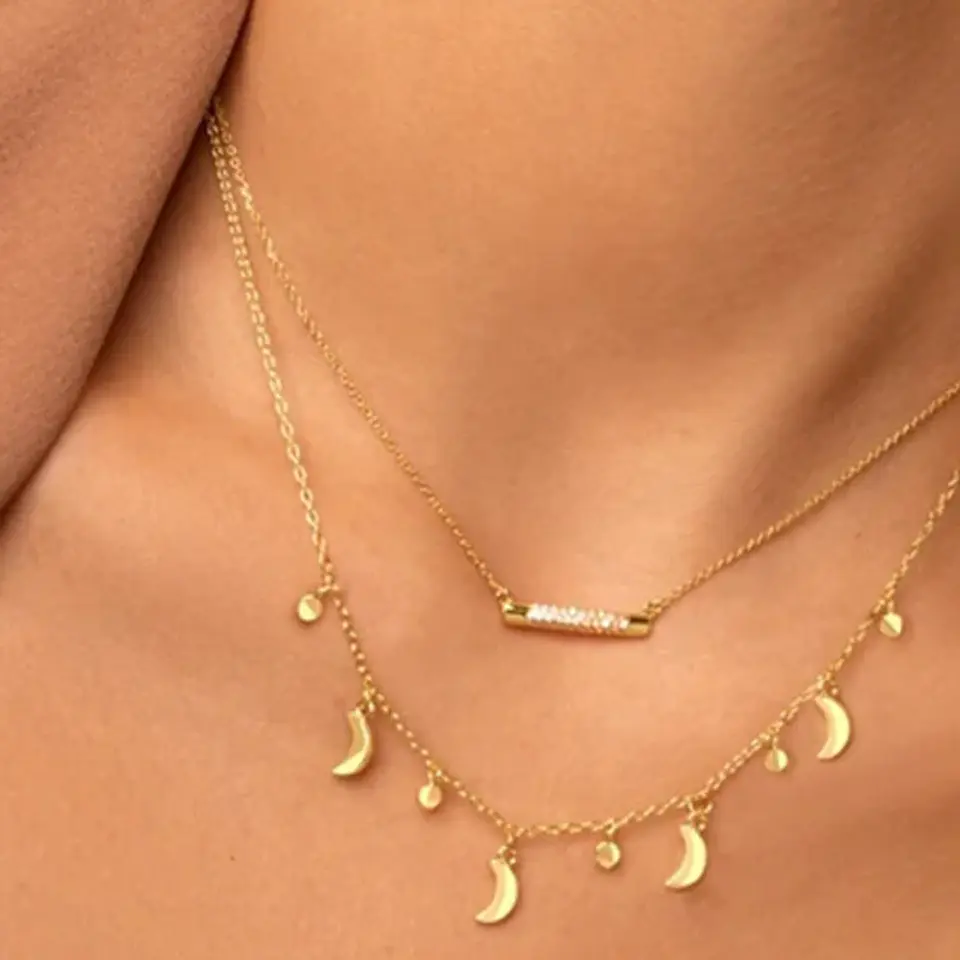 Collar barra brillante 2