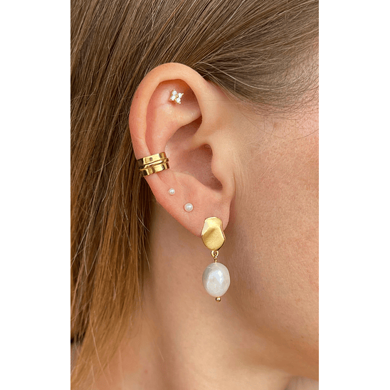 Aros de perlas naturales 2