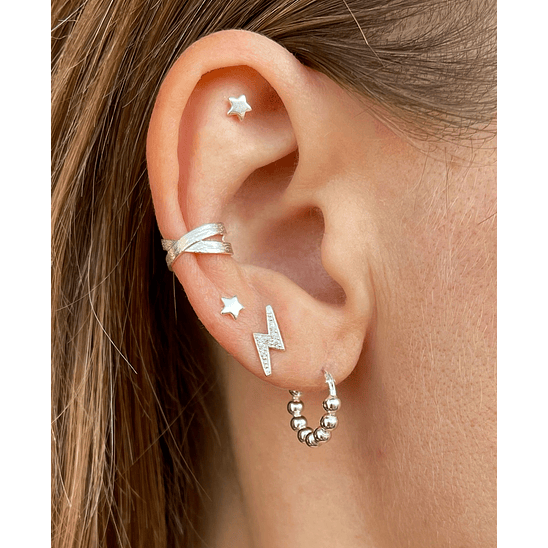 Argollas con esferas 14 mm 2