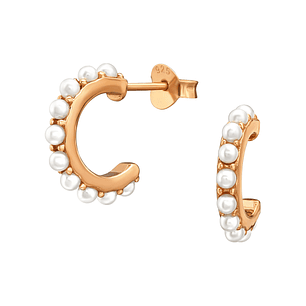 Argollas perlas 13 mm