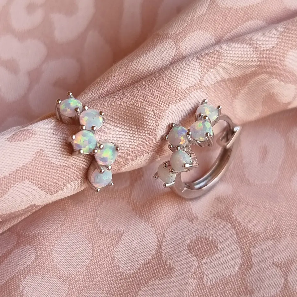 Argollas con ópalo 2