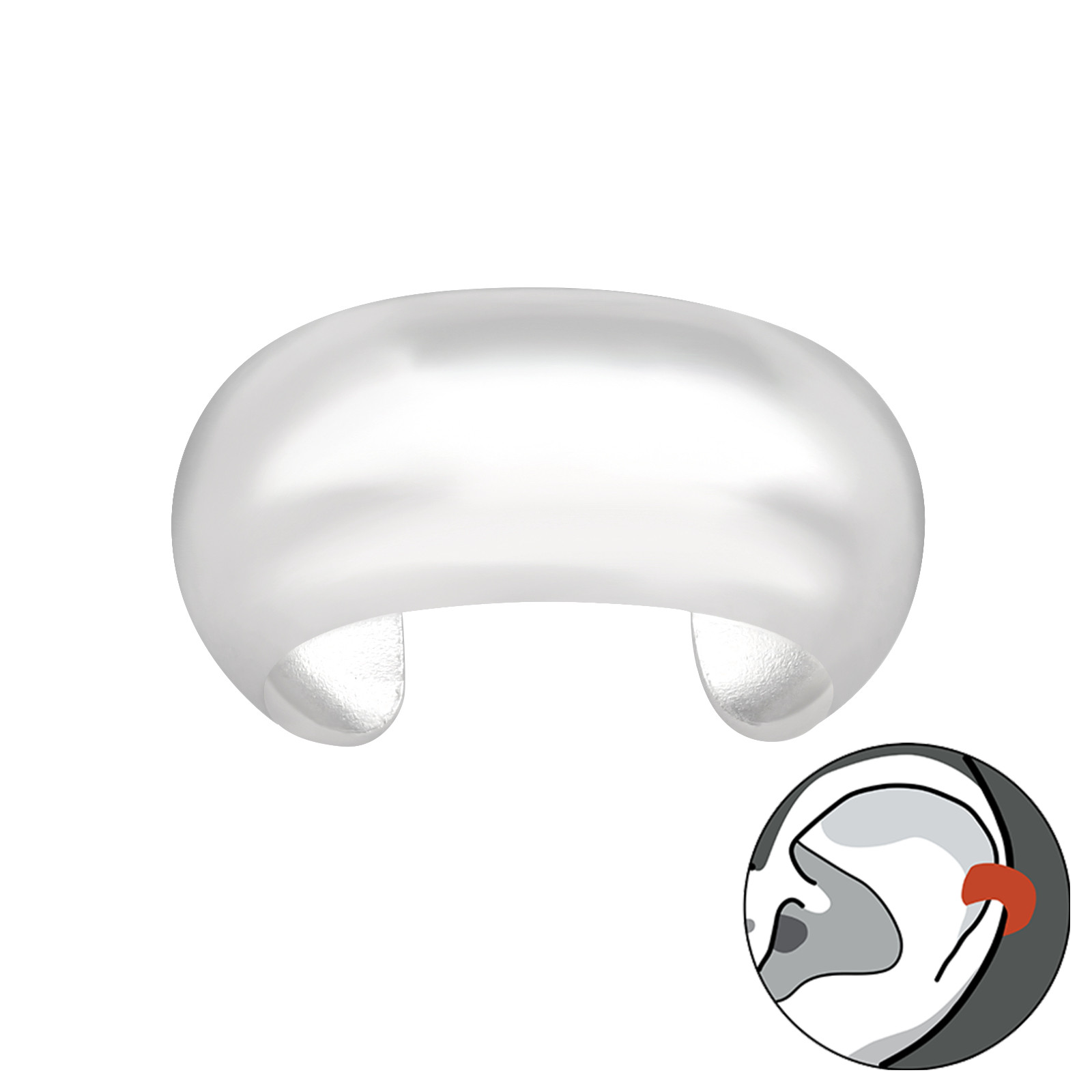 Cuff liso 10 mm