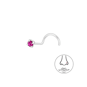 Piercing fucsia 2 mm