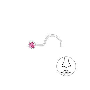 Piercing rosado 2 mm