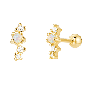 Mini circones con ópalo con tope