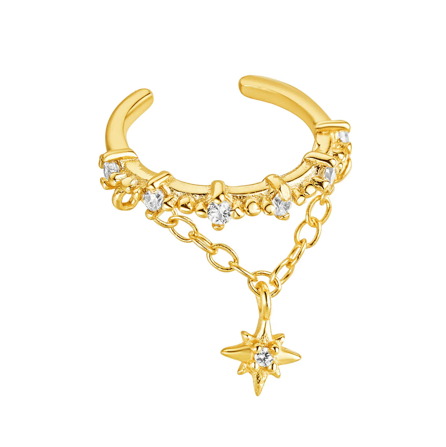 Cuff estrella colgante 4