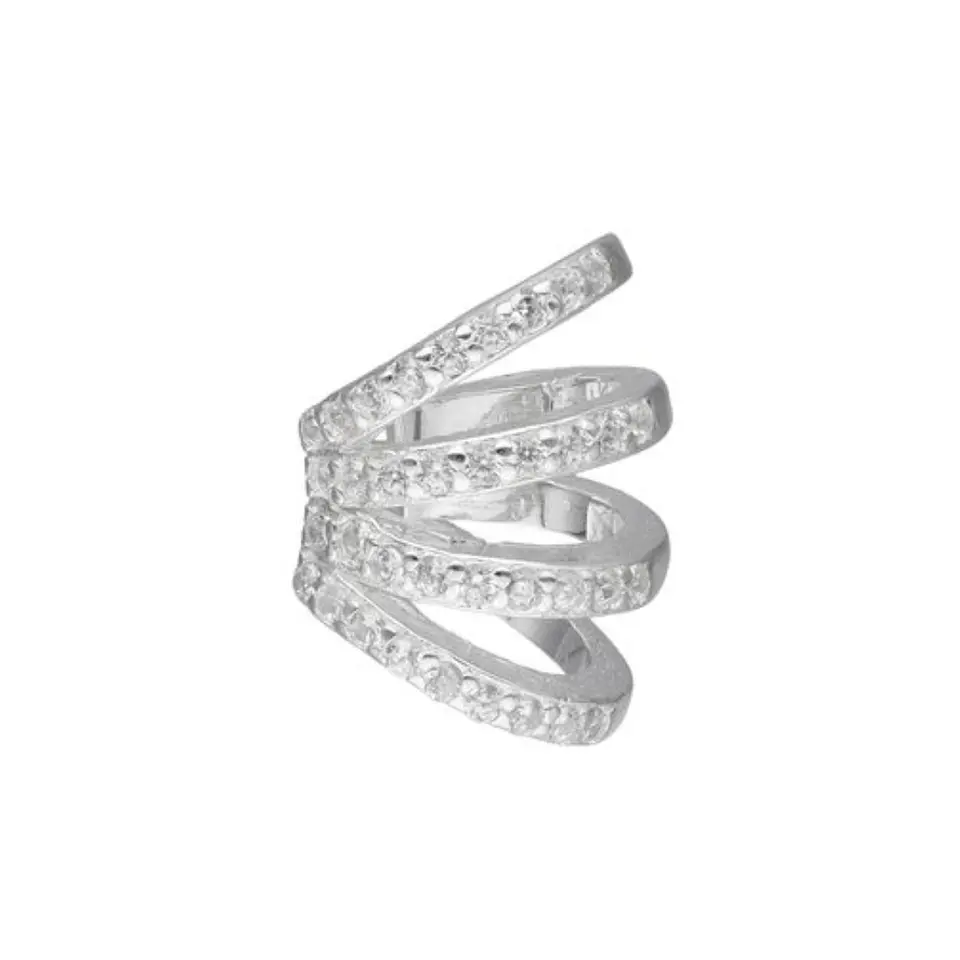 Cuff brillante 4 argollas 3