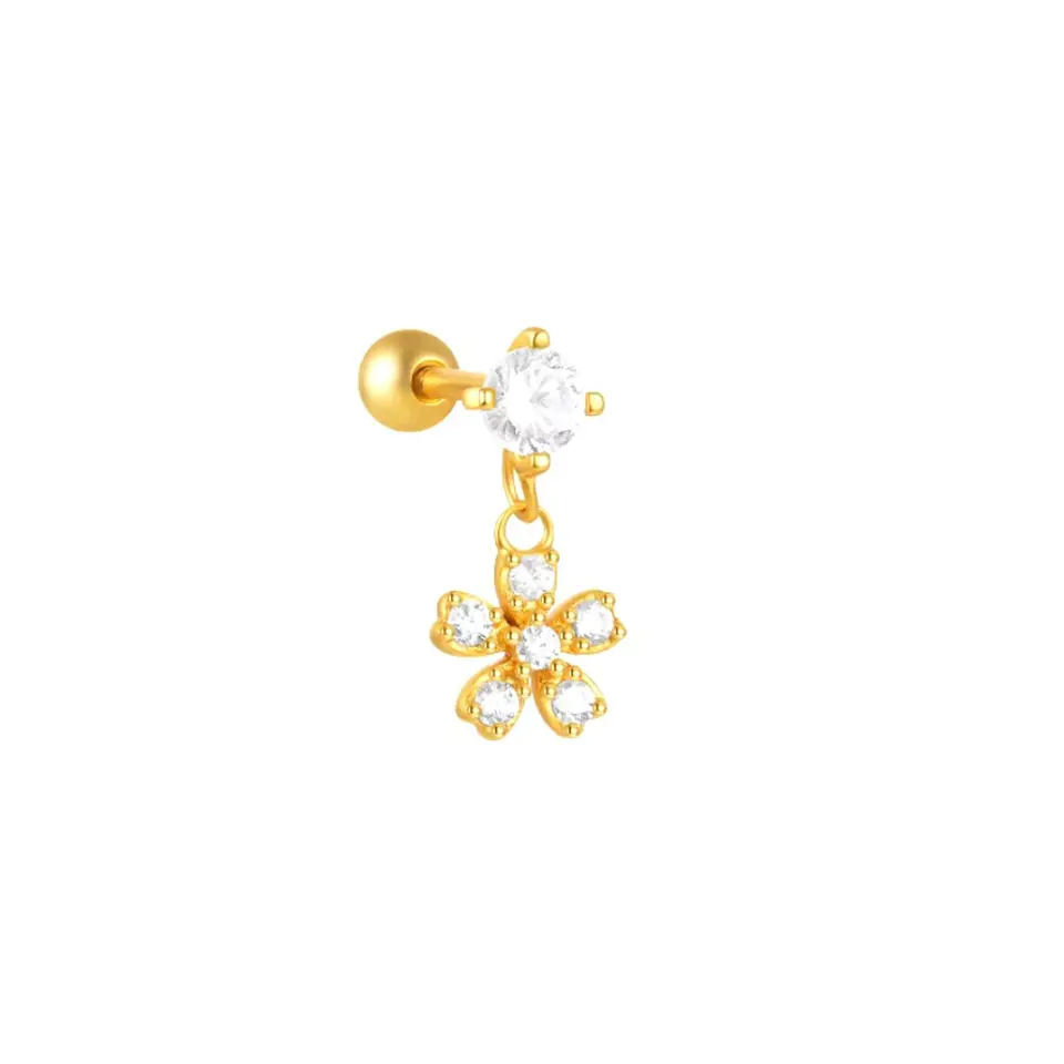 Piercing flor colgante 1