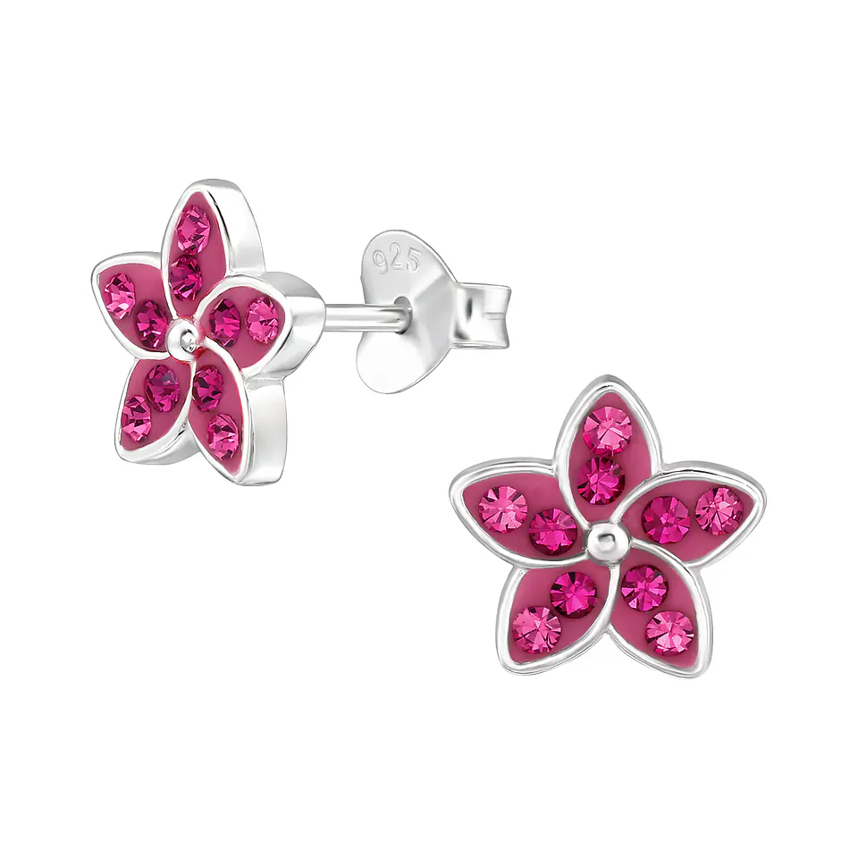 Flores fucsia  9 mm 2