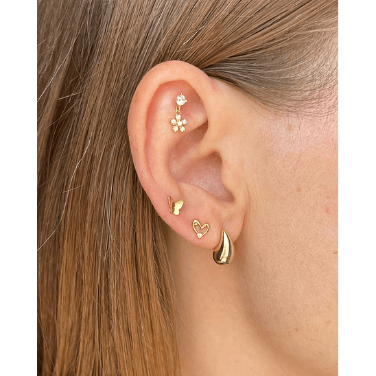 Piercing flor colgante 2