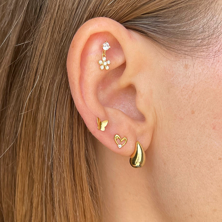 Piercing flor colgante 2