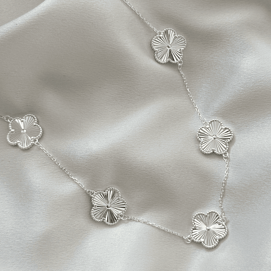 Collar de tréboles facetados 1