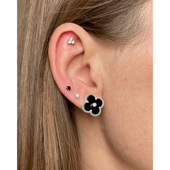 Aros de trébol negro 2