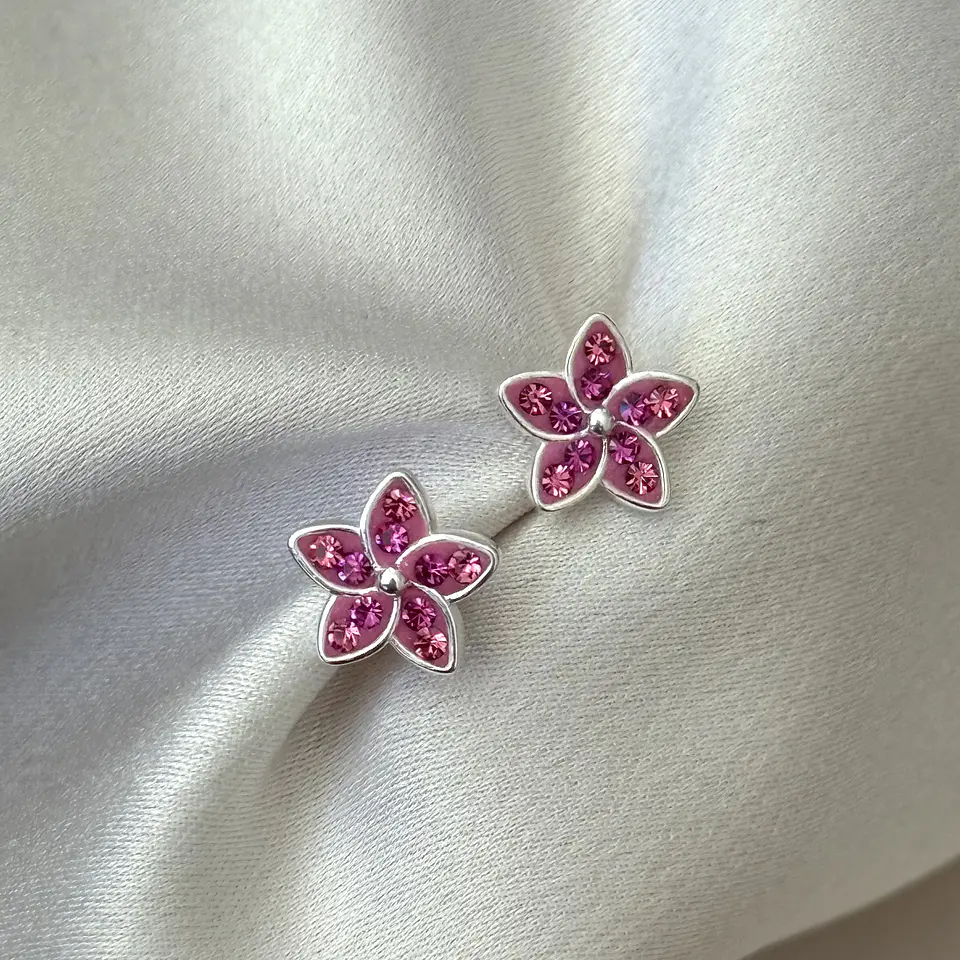 Flores fucsia  9 mm 1