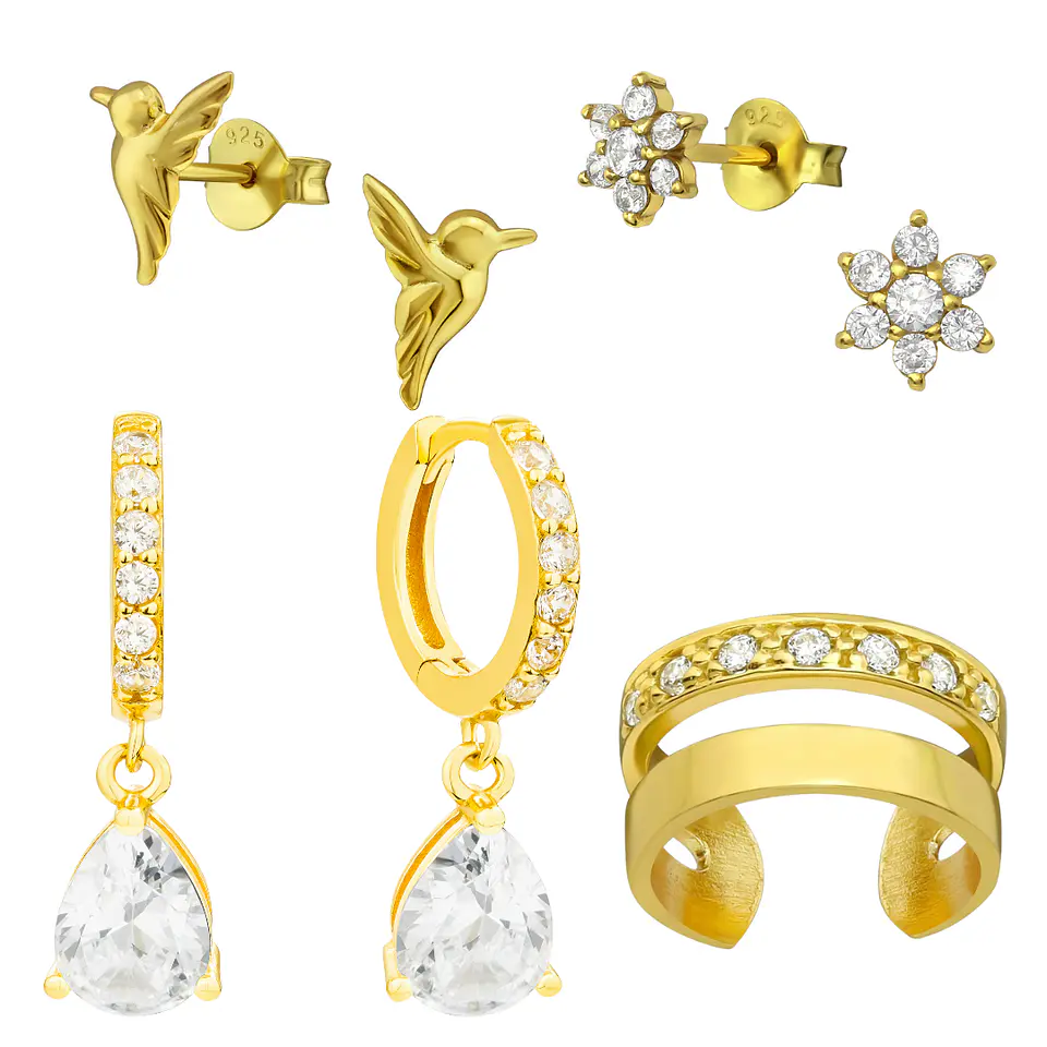 Conjunto colibrí dorado 2