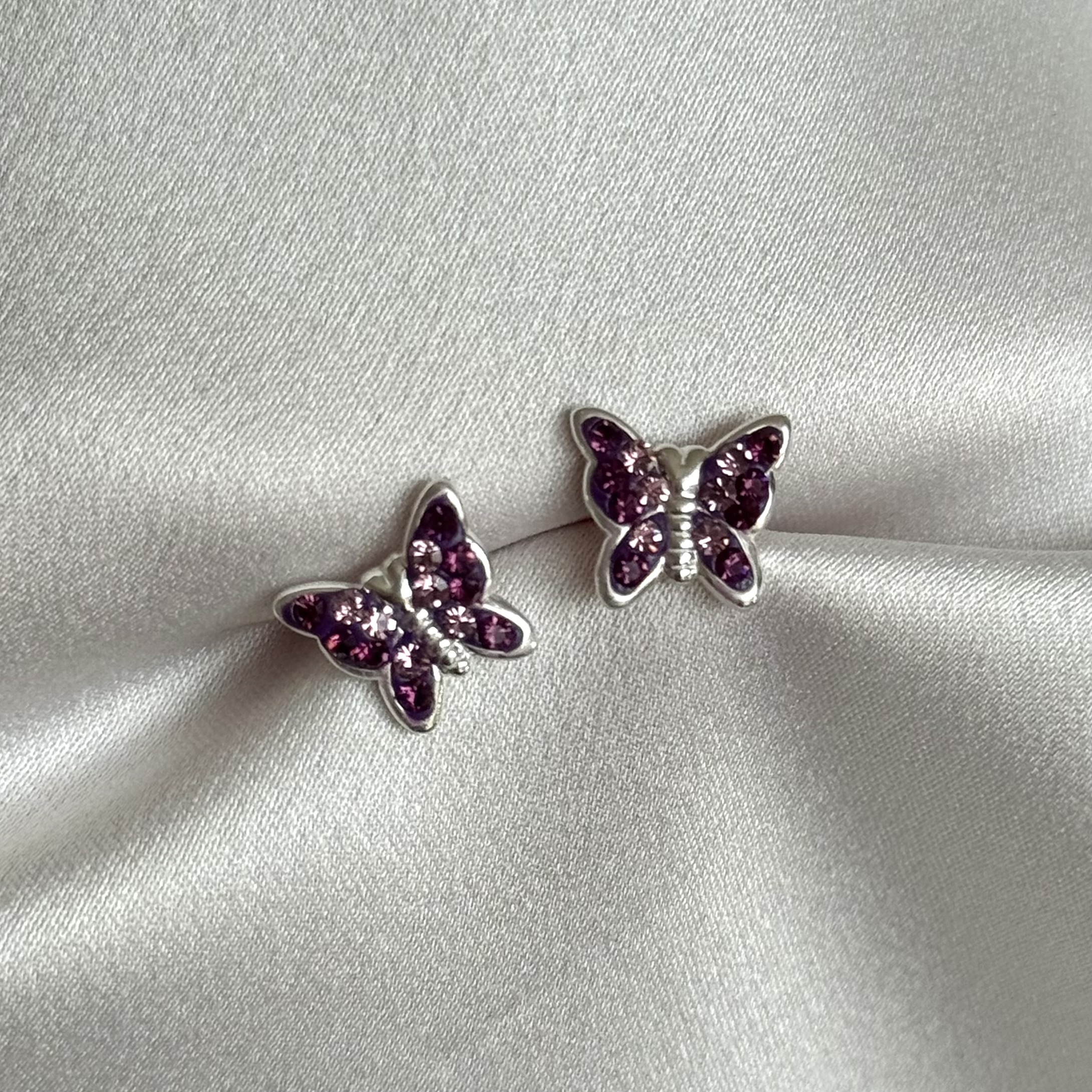 SABANA DE GÉNERO 2 PLAZAS AZUL MARIPOSAS MORADAS